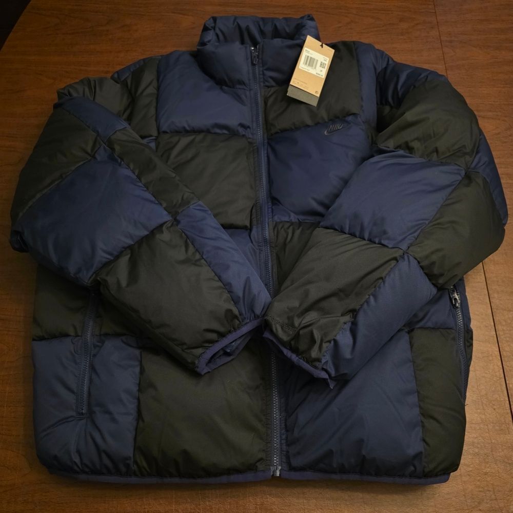 Nike Sportswear Club Therma-Fit Puffer Jacket Navy Black FZ0865-410 Men's XXL